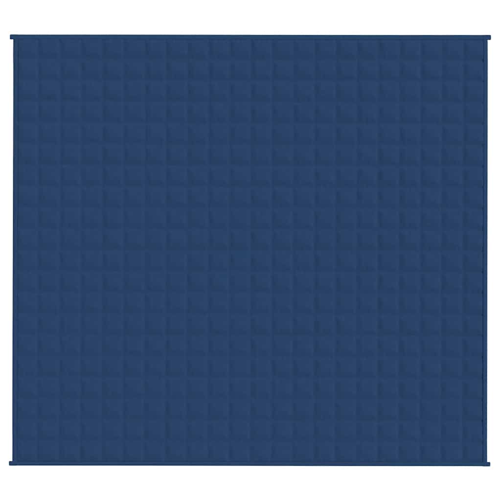 VidaXL Gewichtsdecke 200x230 cm 9 kg Stoff blau