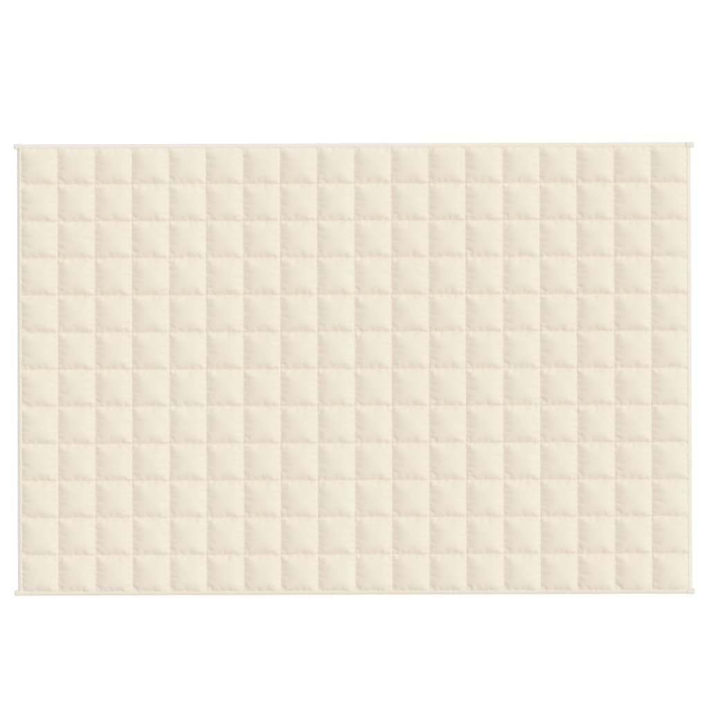 Vidaxx Gewichtsdecke 122x183 cm 5 kg Stoff hellcreme