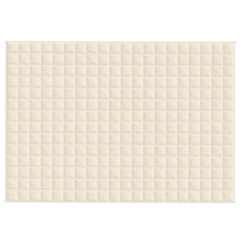 Vidaxx Gewichtsdecke 135x200 cm 6 kg Stoff hellcreme