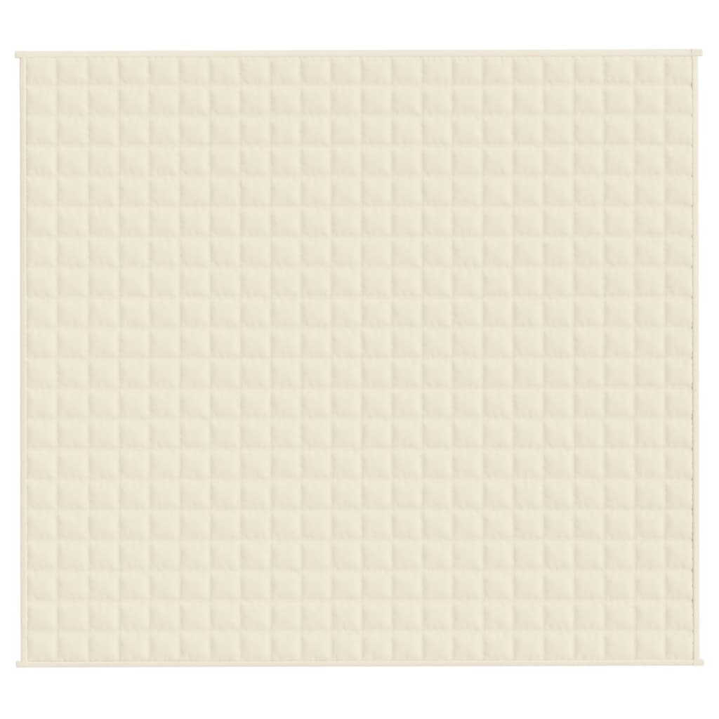 Vidaxx Gewichtsdecke 200x220 cm 13 kg Stoff hellcreme