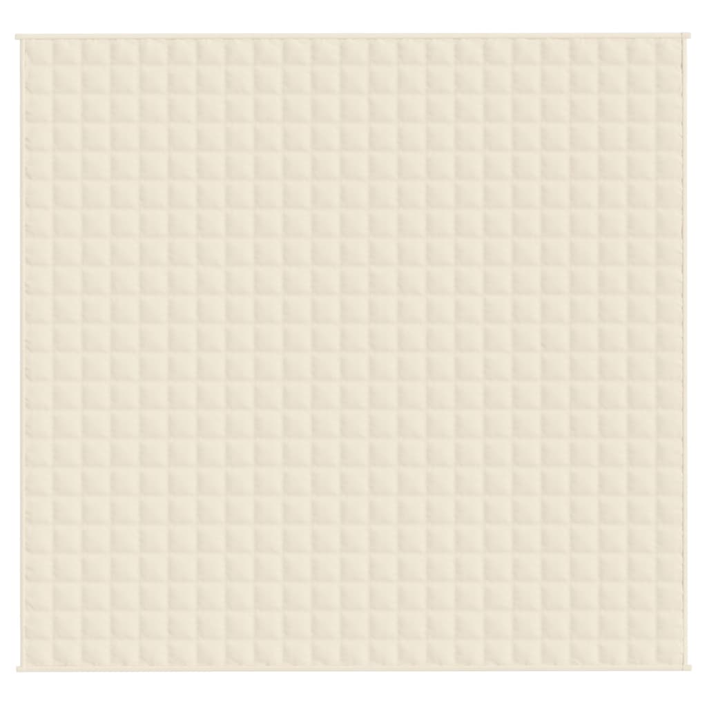 Vidaxx Gewichtsdecke 220x240 cm 11 kg Stoff hellcreme