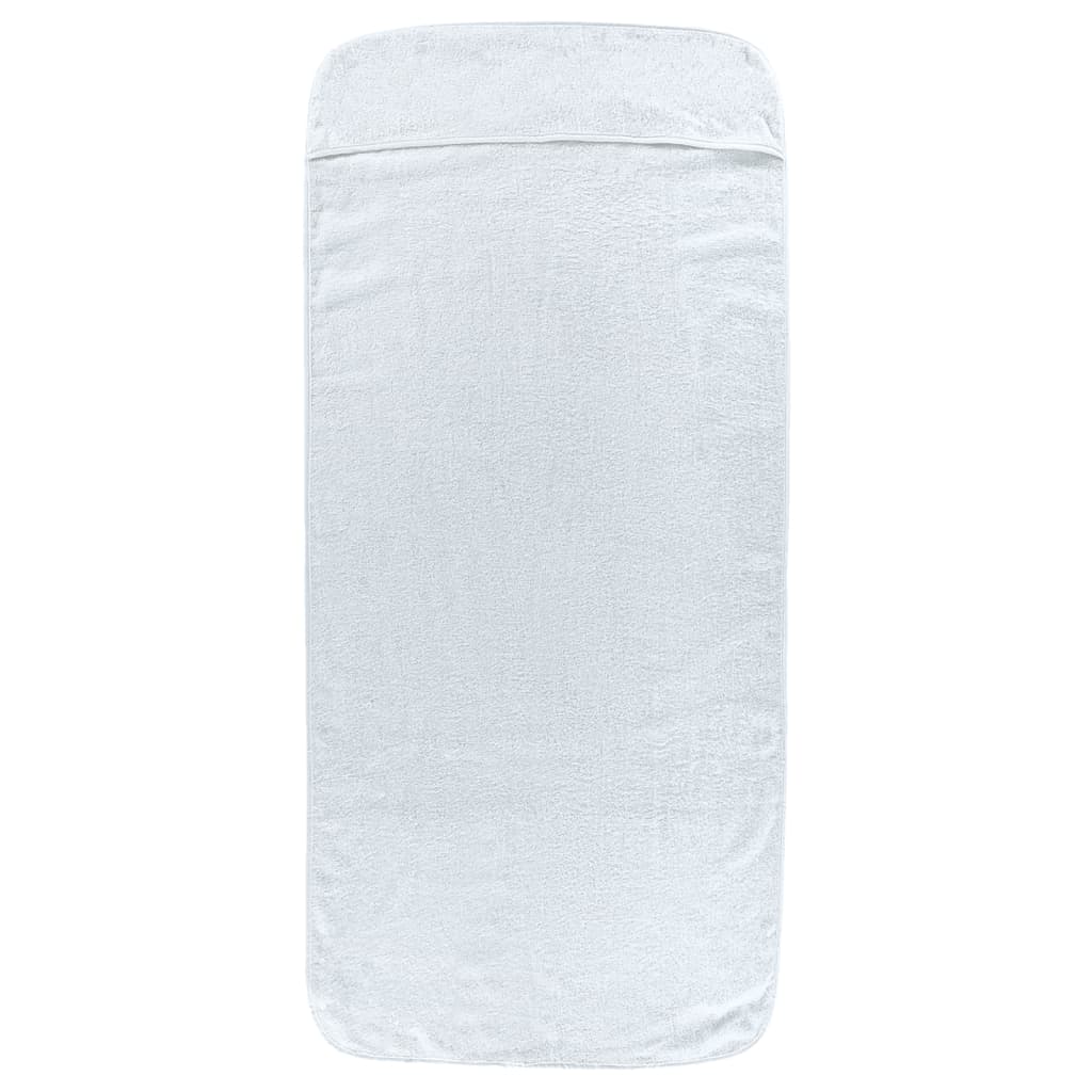 VidaXL Strandtücher 2 Stück 400 g m² 60x135 cm Stoff weiß