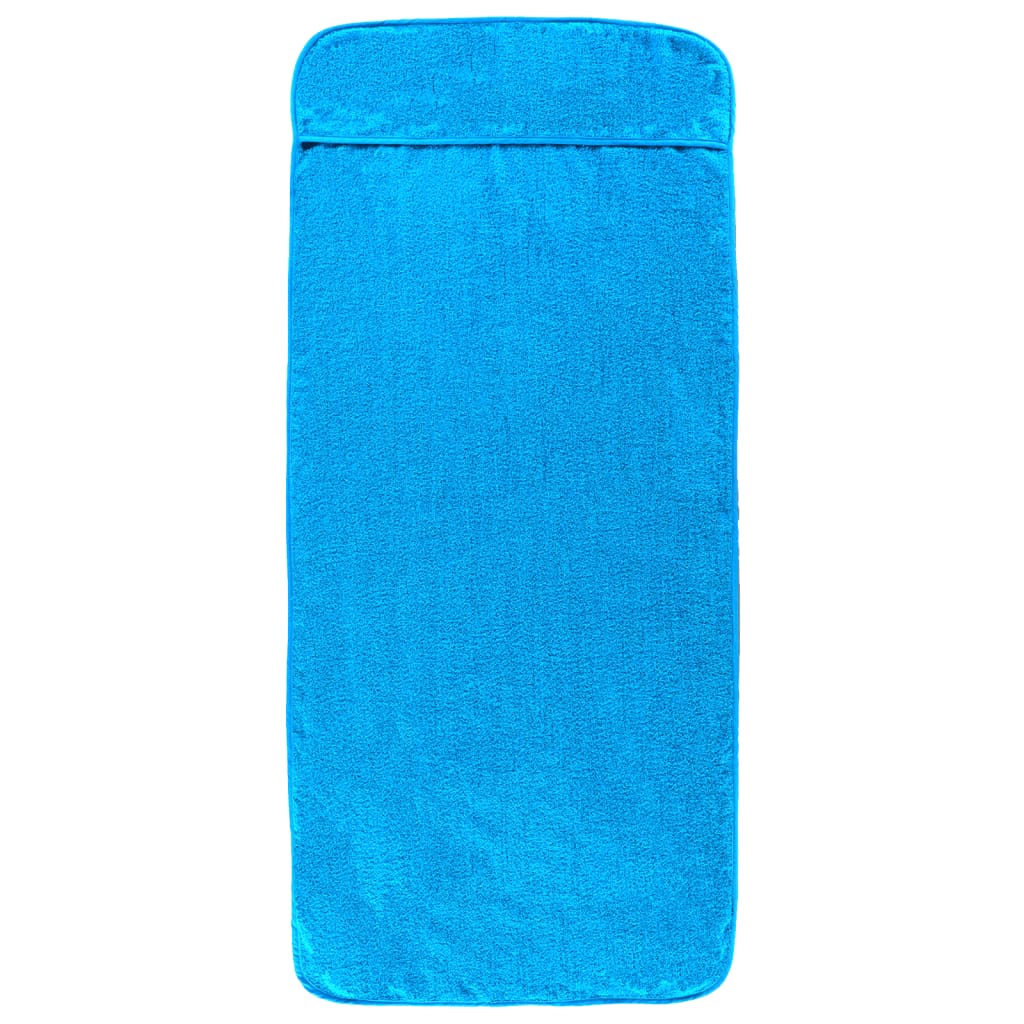Vidaxx Strandtücher 2 St. 400 g m² 75x200 cm Stoff Türkis