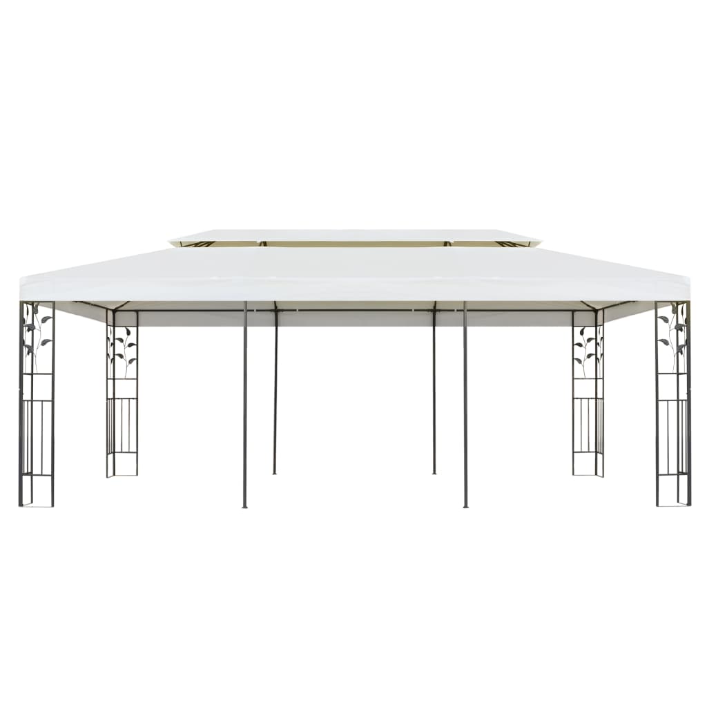 VidaXL Pavillon mit Doppeldach 6x3 m weiß