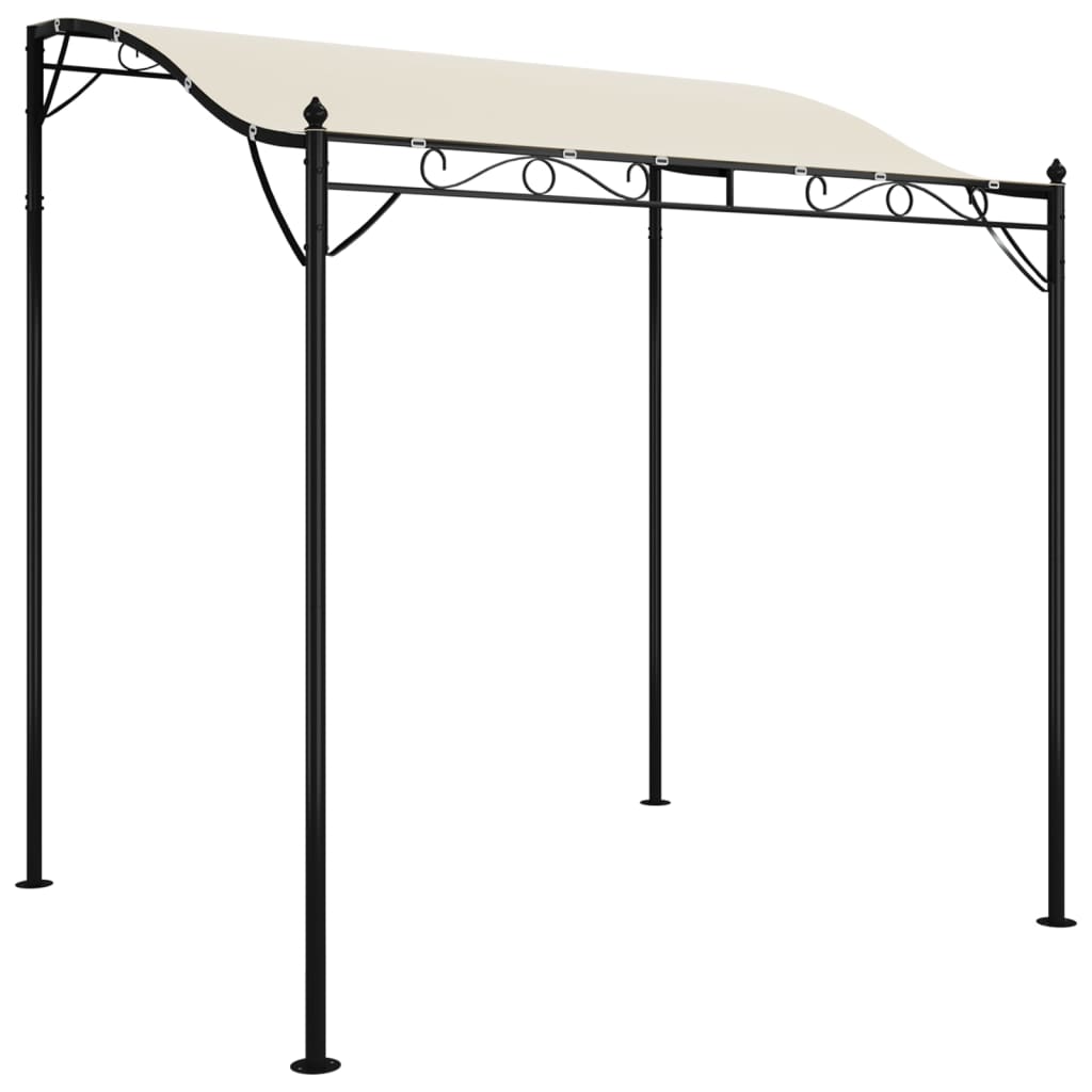 VidaXL Markise 2x2,3 m 180 g m² Stoff und Stahl Creme