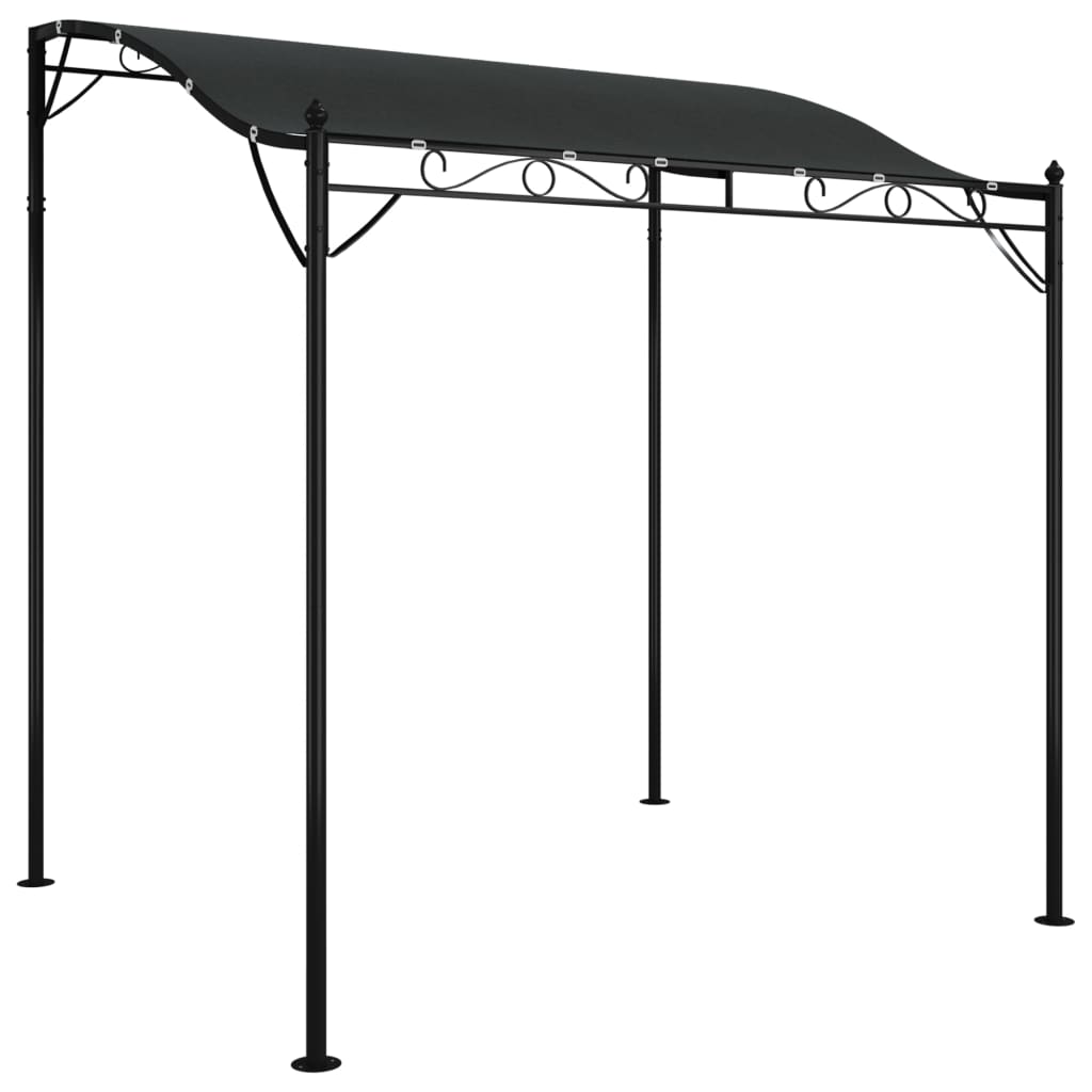 VidaXL Markise 2x2,3 m 180 g m² Stoff und Stahl Anthrazit