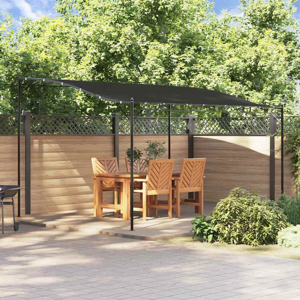 Vidaxx Markise 4x3 m 180 g m² Stoff und Stahl Anthrazit