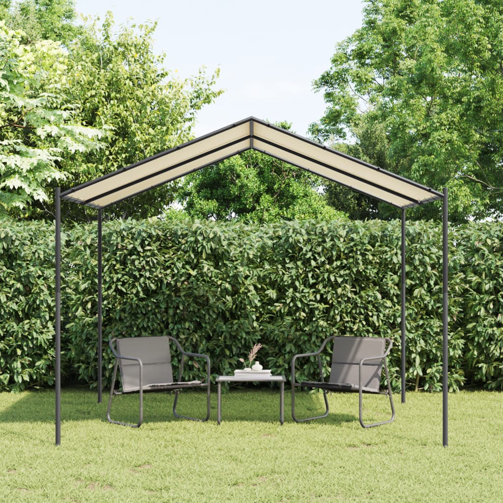 Vidaxxl Gartenpavillon 3x3 m Stahl und Stoff beige