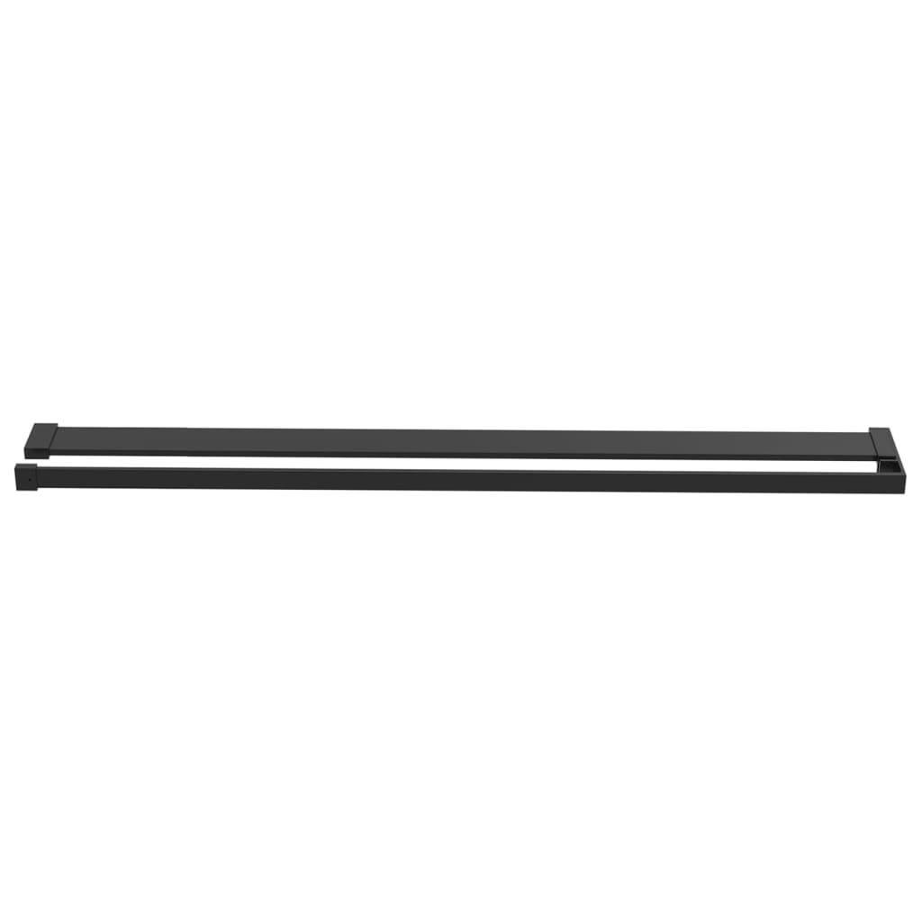Vidaxx Duschregal für begehbare Duschwand 118 cm Aluminium schwarz