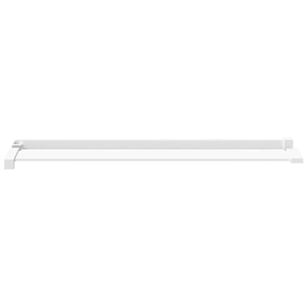 Vidaxl Walkschop für Walk -In -Duschwand 90 cm Aluminium weiß
