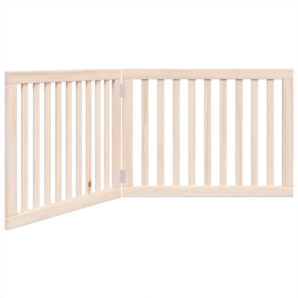 Vidaxx faltbares Hundegitter 2 Paneele 160 cm Pappelholz