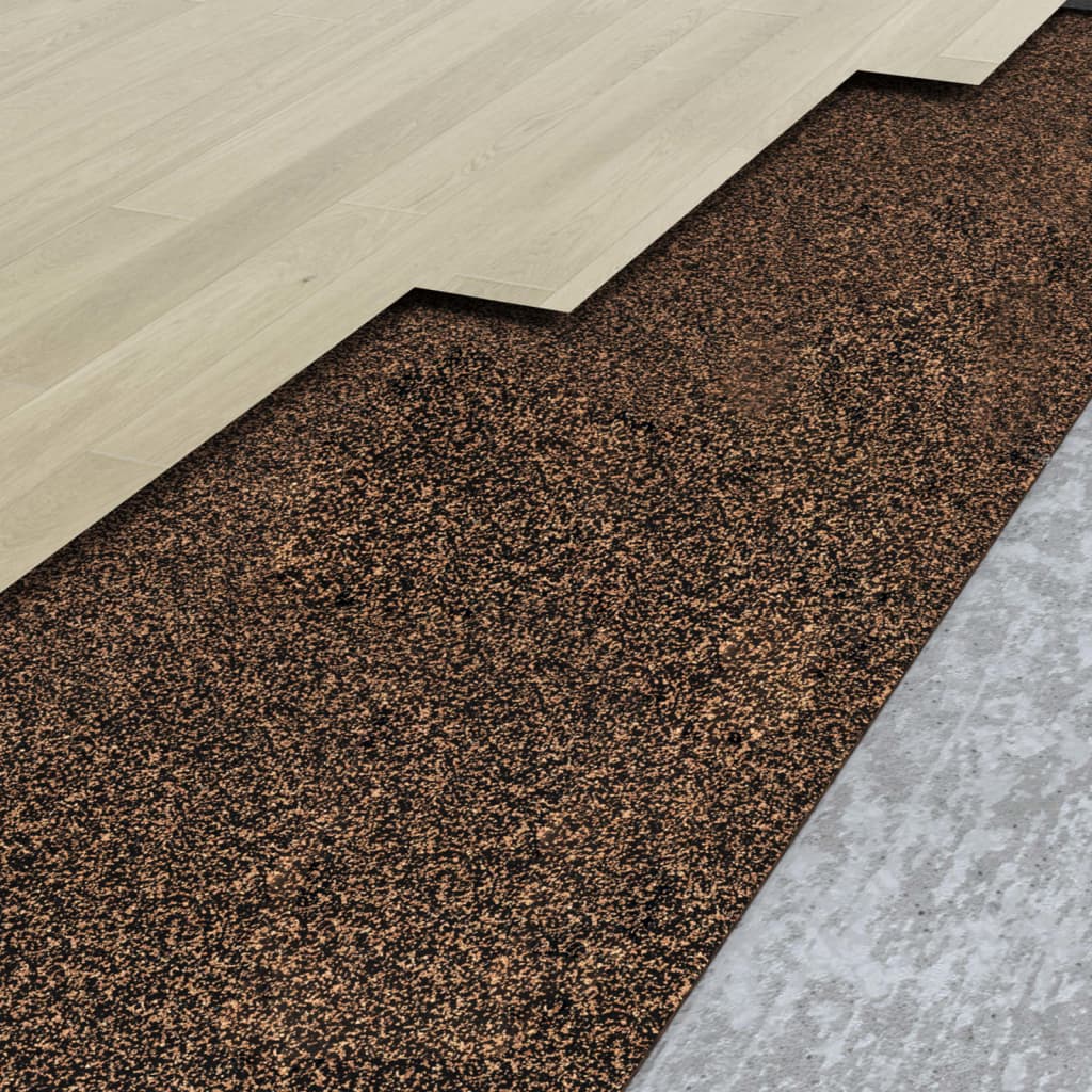 VidaXL Korkrolle 100x500 cm 2 mm Gummi