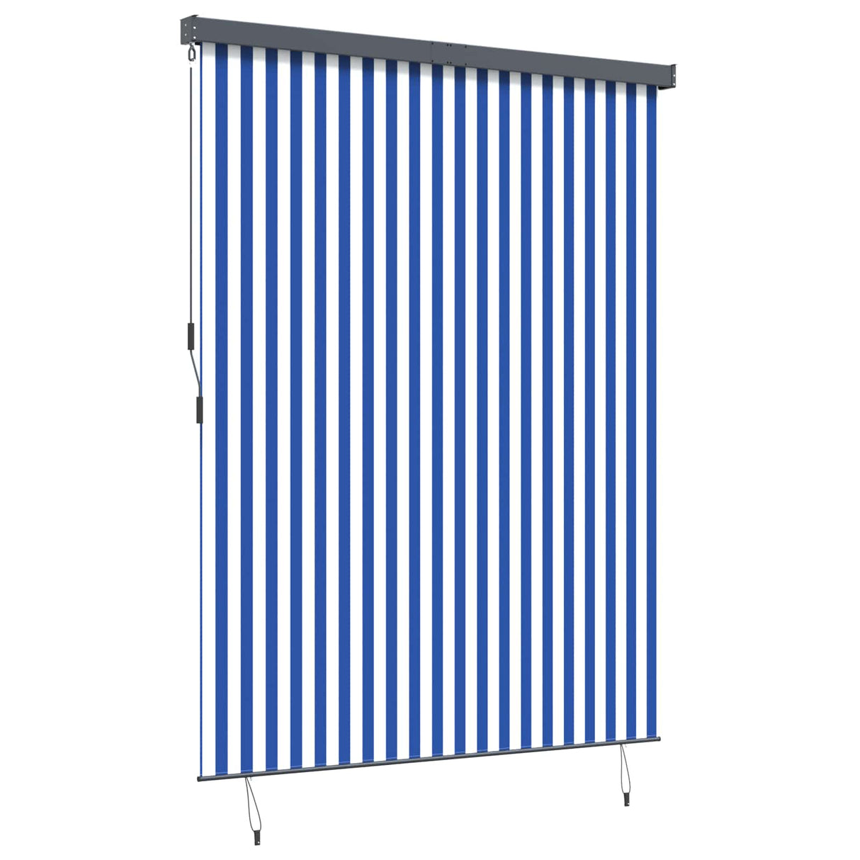 Vidaxl rolgordijn blauw en wit 200 x 250 cm stof en aluminium