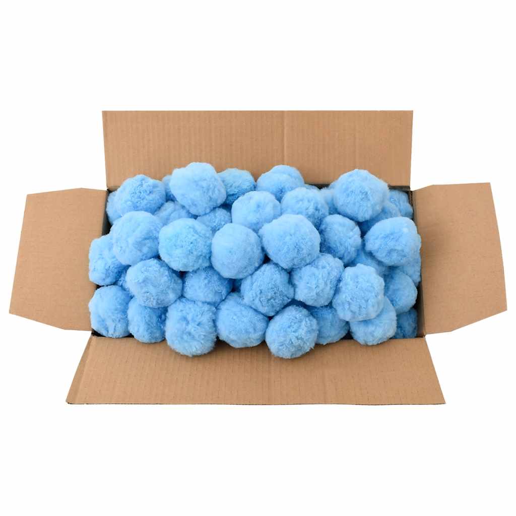 VidaXL Schwimmbadfilterbälle antibakteriell 2100 g Polyethylen blau