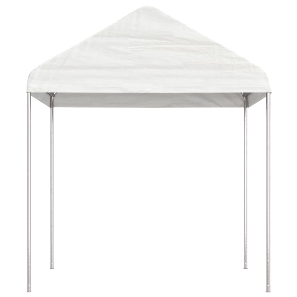 VidaXL Pavillon mit Dach 4,46 x 2,28 x 2,69 m Polyethylen weiß