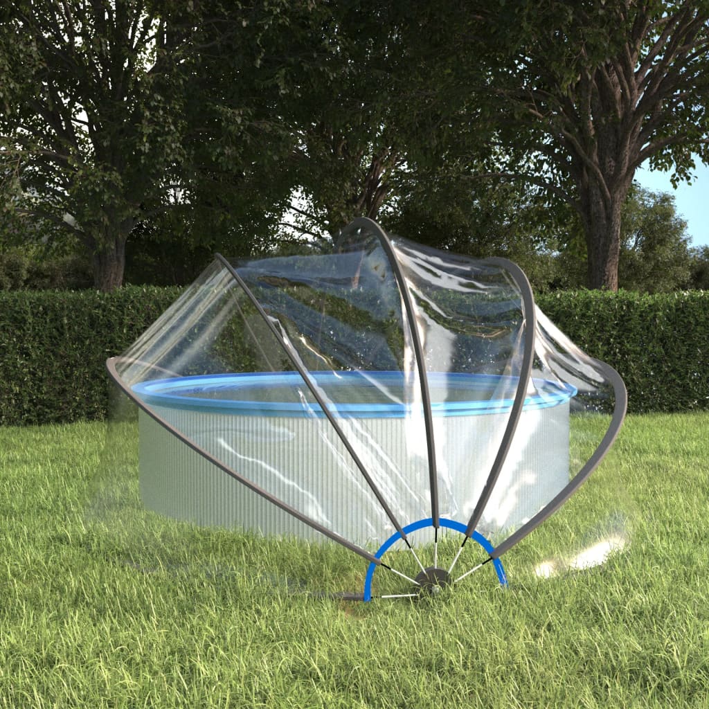 Vidaxx Schwimmbadabdeckung rund 376x188 cm PVC