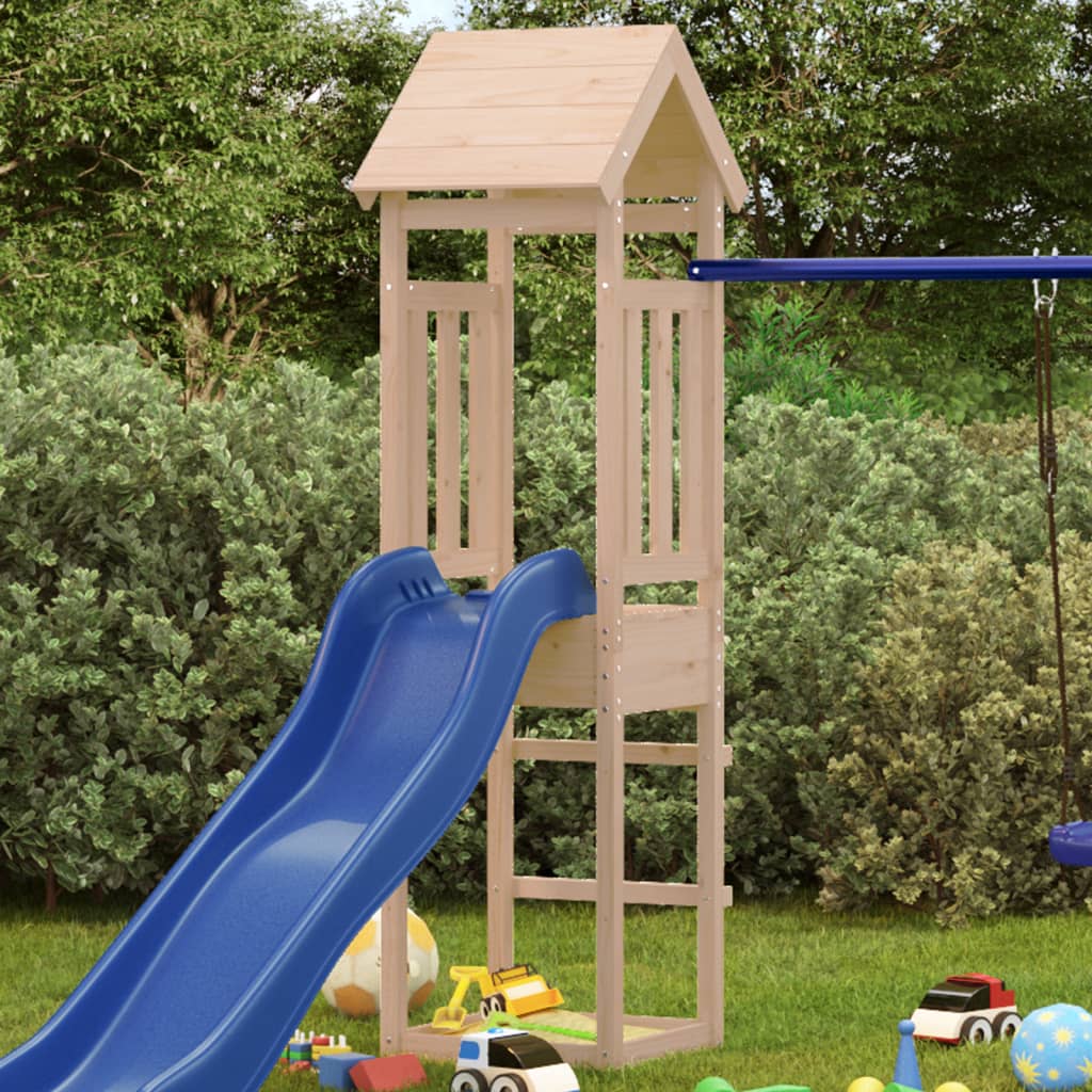 VidaXL Spielturm 52,5x46,5x206,5 cm massives Kiefernholz