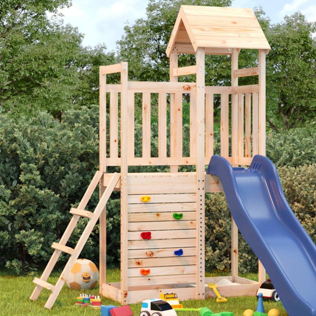 VidaXL Spielhaus 52,5x110,5x214 cm massives Kiefernholz