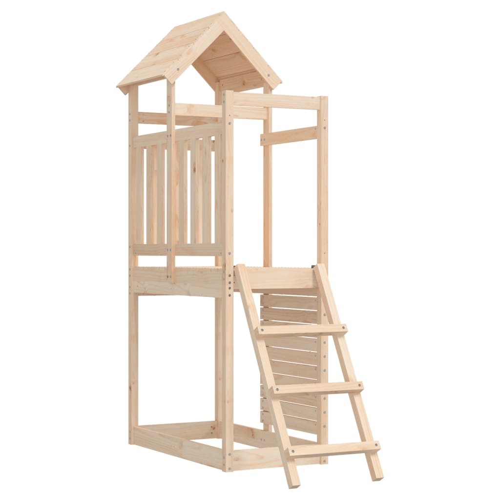 VidaXL Spielhaus 52,5x110,5x214 cm massives Kiefernholz