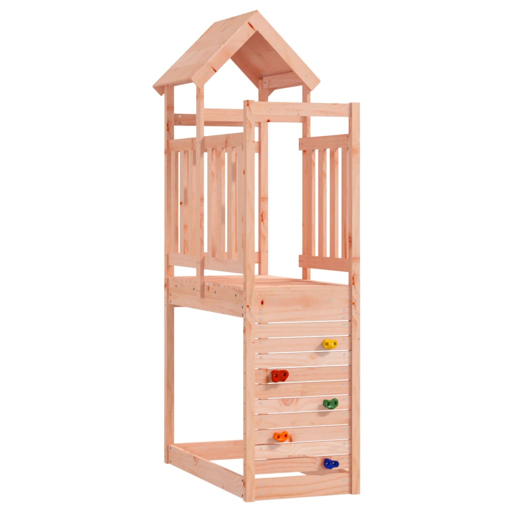 VidaXL Spielturm mit Felswand 53x110,5x214 cm Massives Douglasienholz