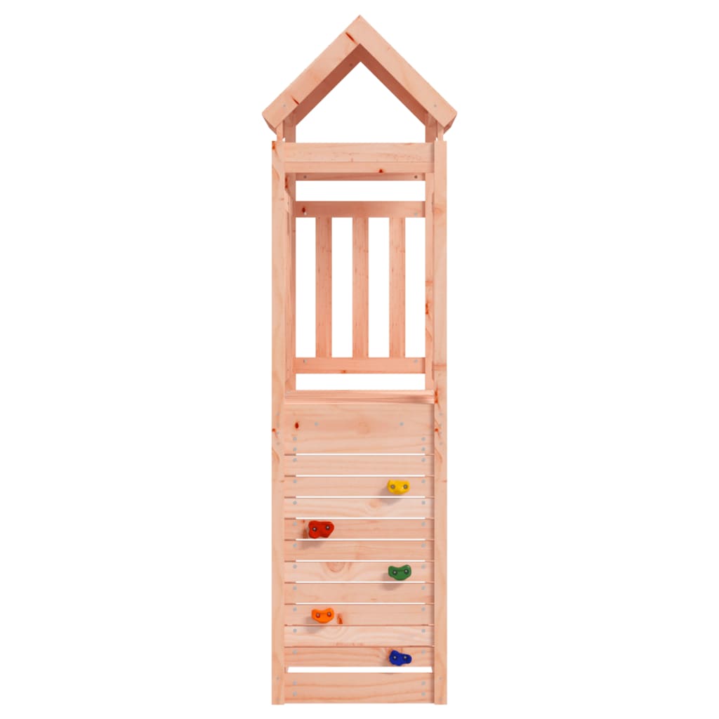 VidaXL Spielturm mit Felswand 53x110,5x214 cm Massives Douglasienholz