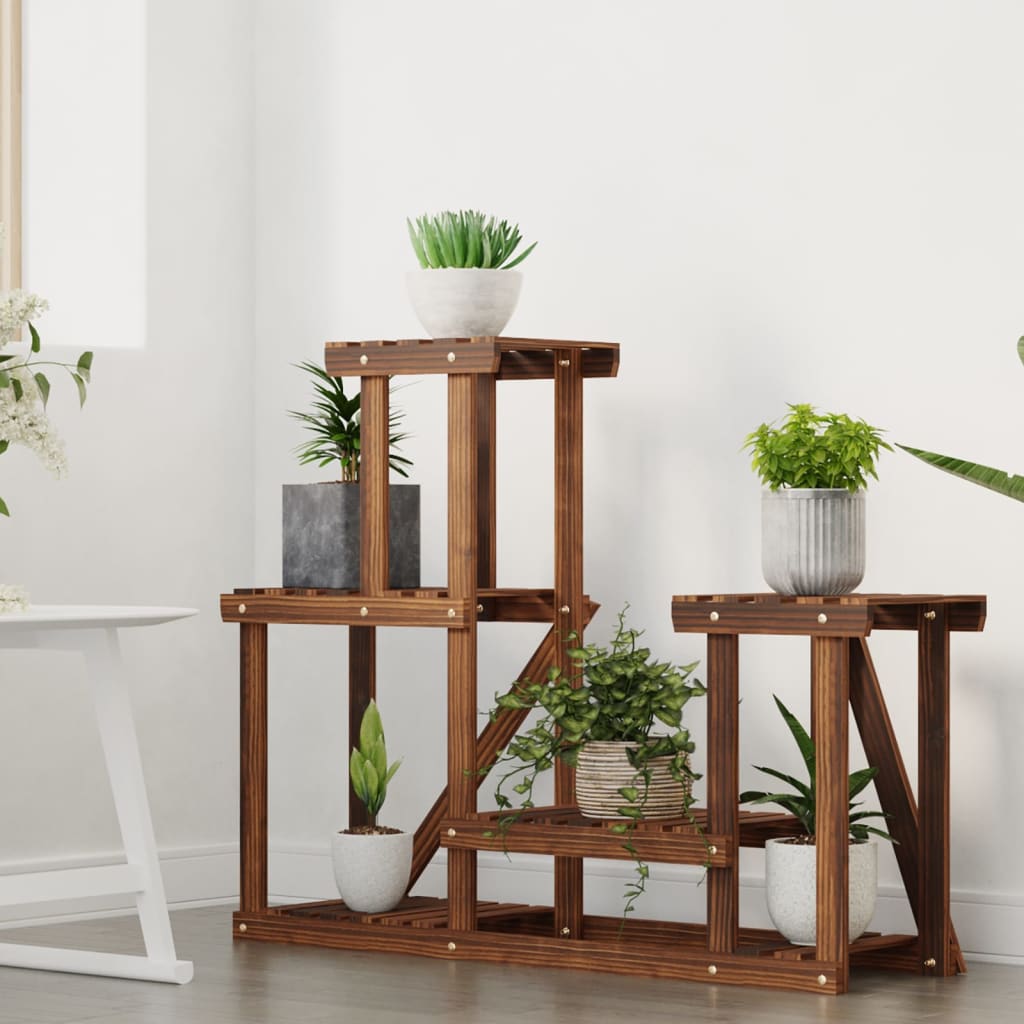 Vidaxl plantenstandaard 90x25x73,5 cm massief vurenhout