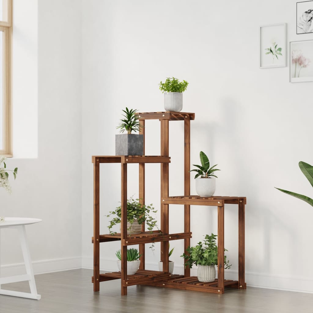 VidaXL Pflanzenständer 62,5 x 61,5 x 101,5 cm, massive Fichte