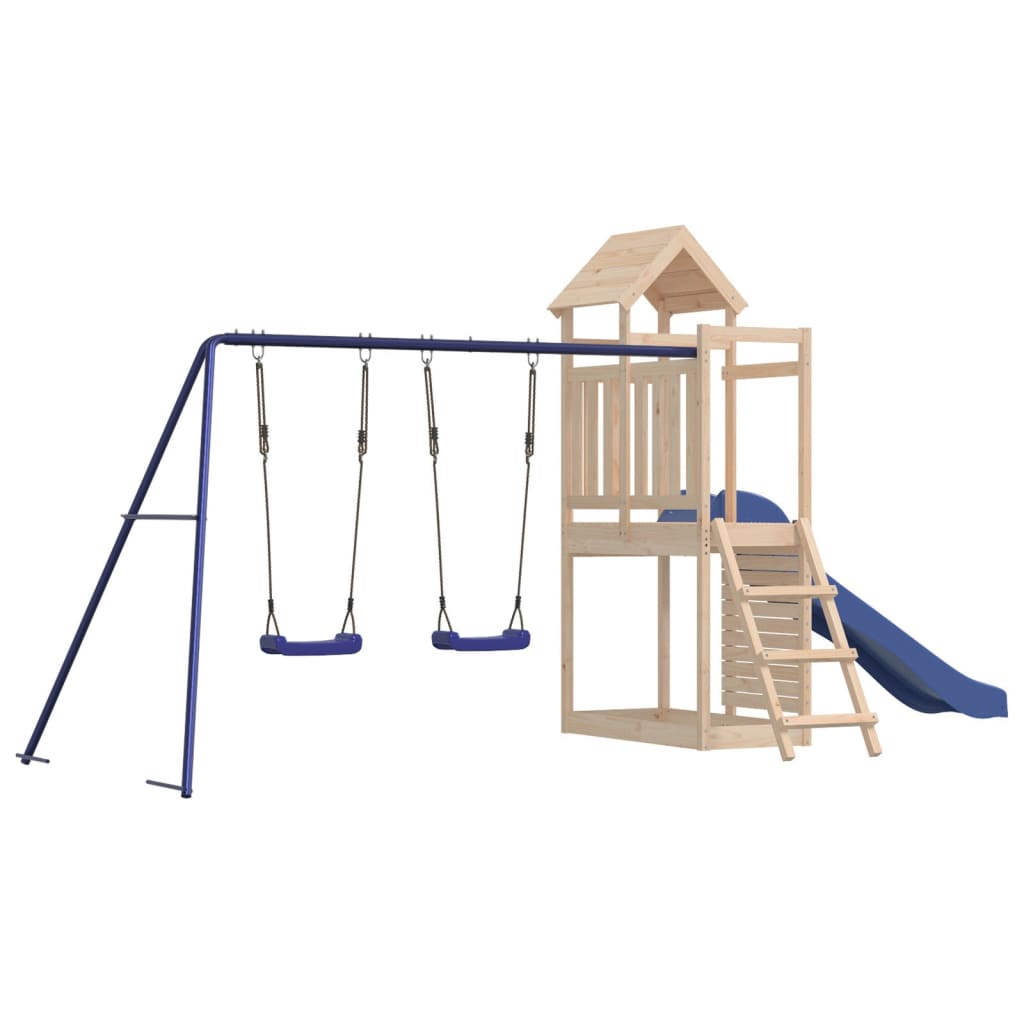 VidaXL Spielhaus aus massivem Kiefernholz