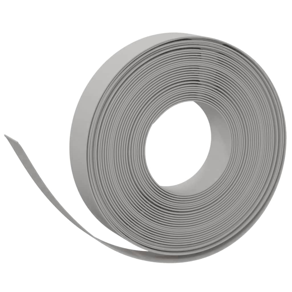 VidaXL Garteneinfassung 3 Stk. 10 m 10 cm Polyethylen grau