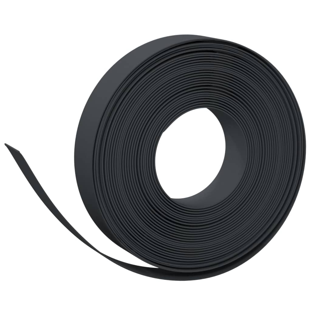 VidaXL Garteneinfassung 4 Stk. 10 m 10 cm Polyethylen schwarz