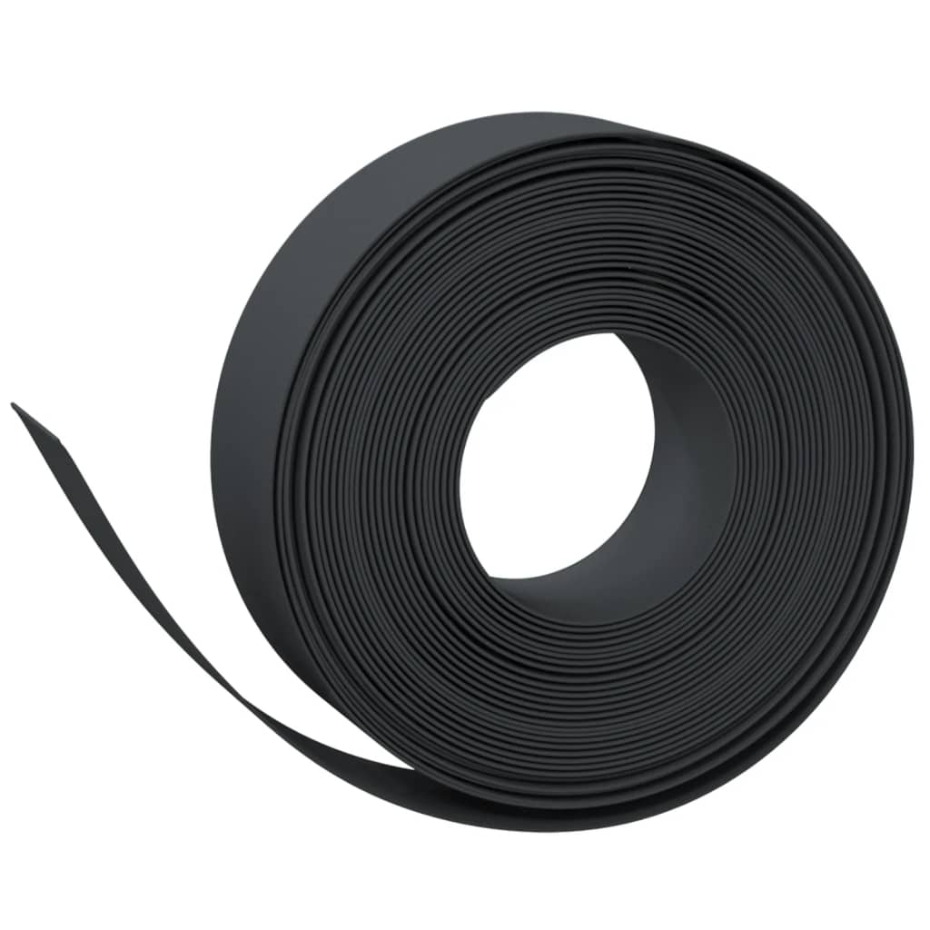 Vidaxl Gartenkante 10 m 15 cm Polyethylen schwarz