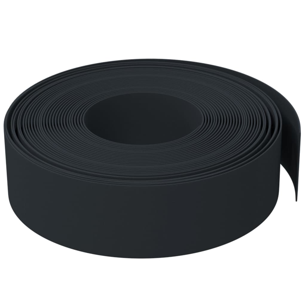 Vidaxl Gartenkante 10 m 15 cm Polyethylen schwarz