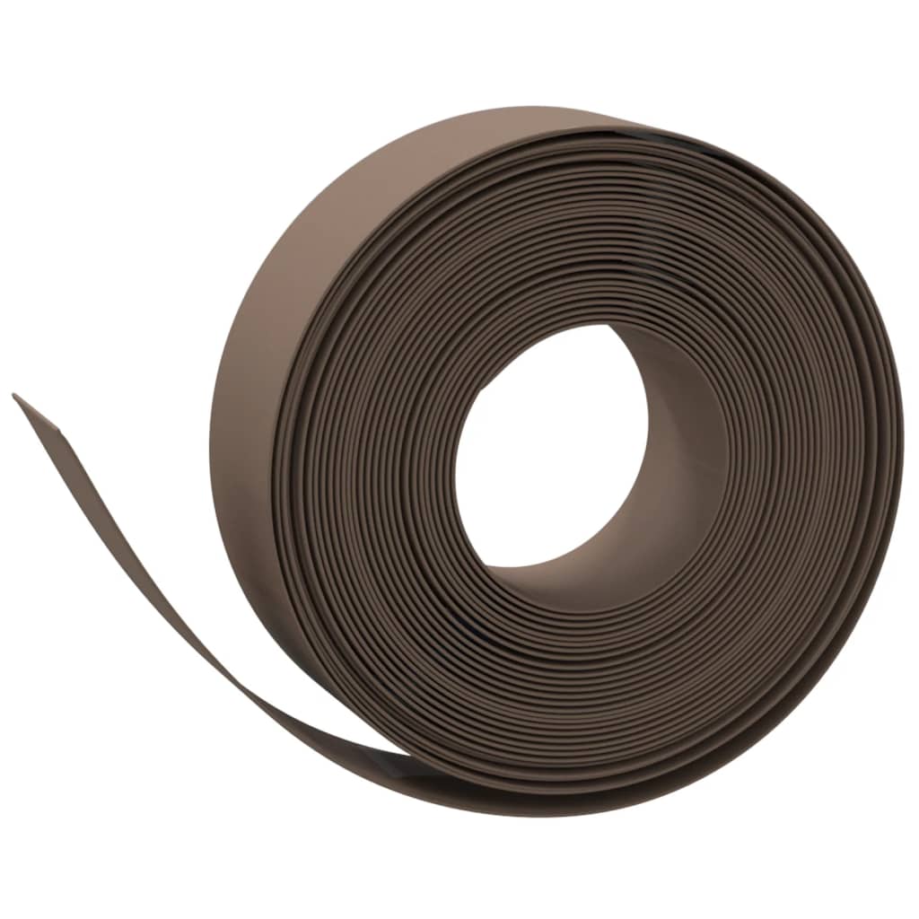 Vidaxl Gartenkante 10 m 15 cm Polyethylen braun