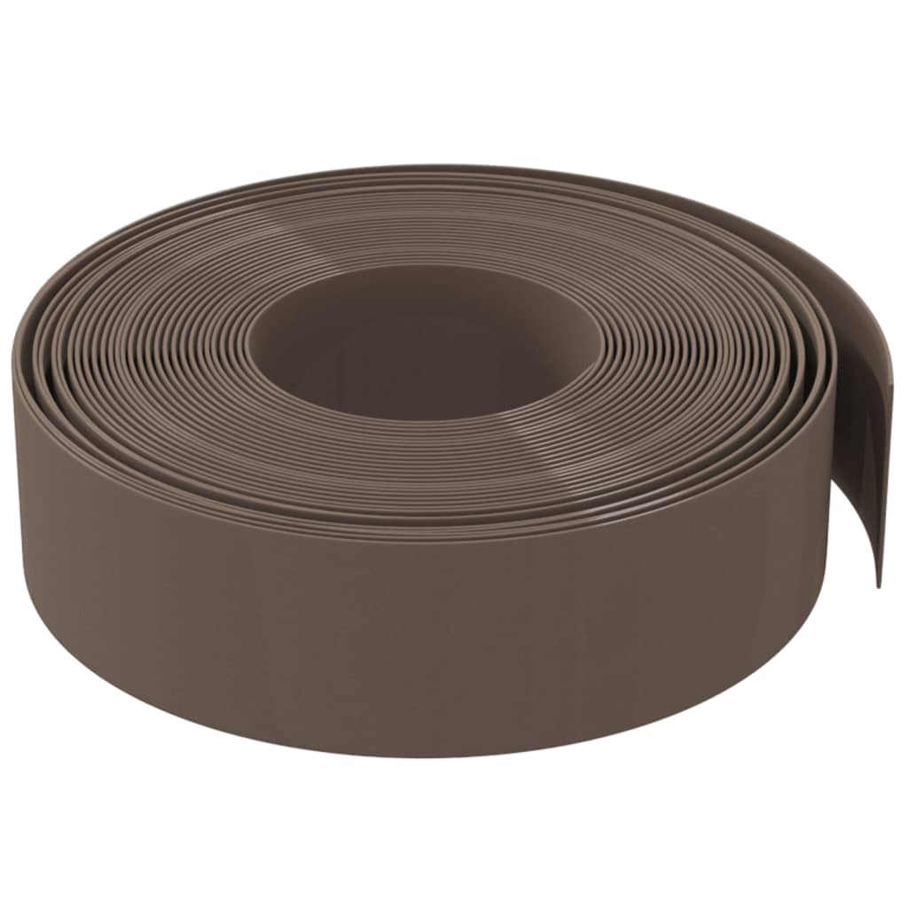 Vidaxl Gartenkante 10 m 15 cm Polyethylen braun