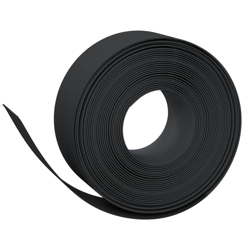 Vidaxl Gartenkante 10 m 20 cm Polyethylen schwarz