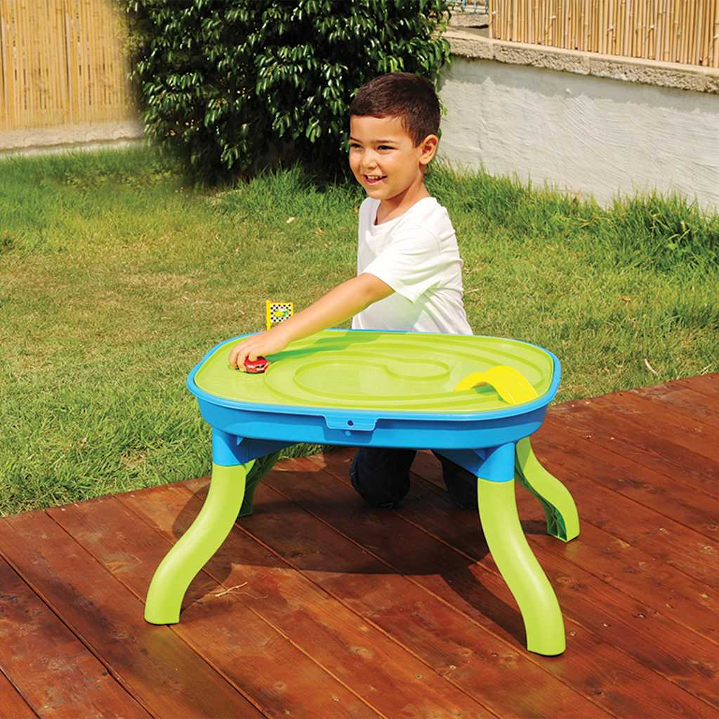 VidaXL Sandwassertisch für Kinder 3-in-1 67,5x52x38 cm Polypropylen