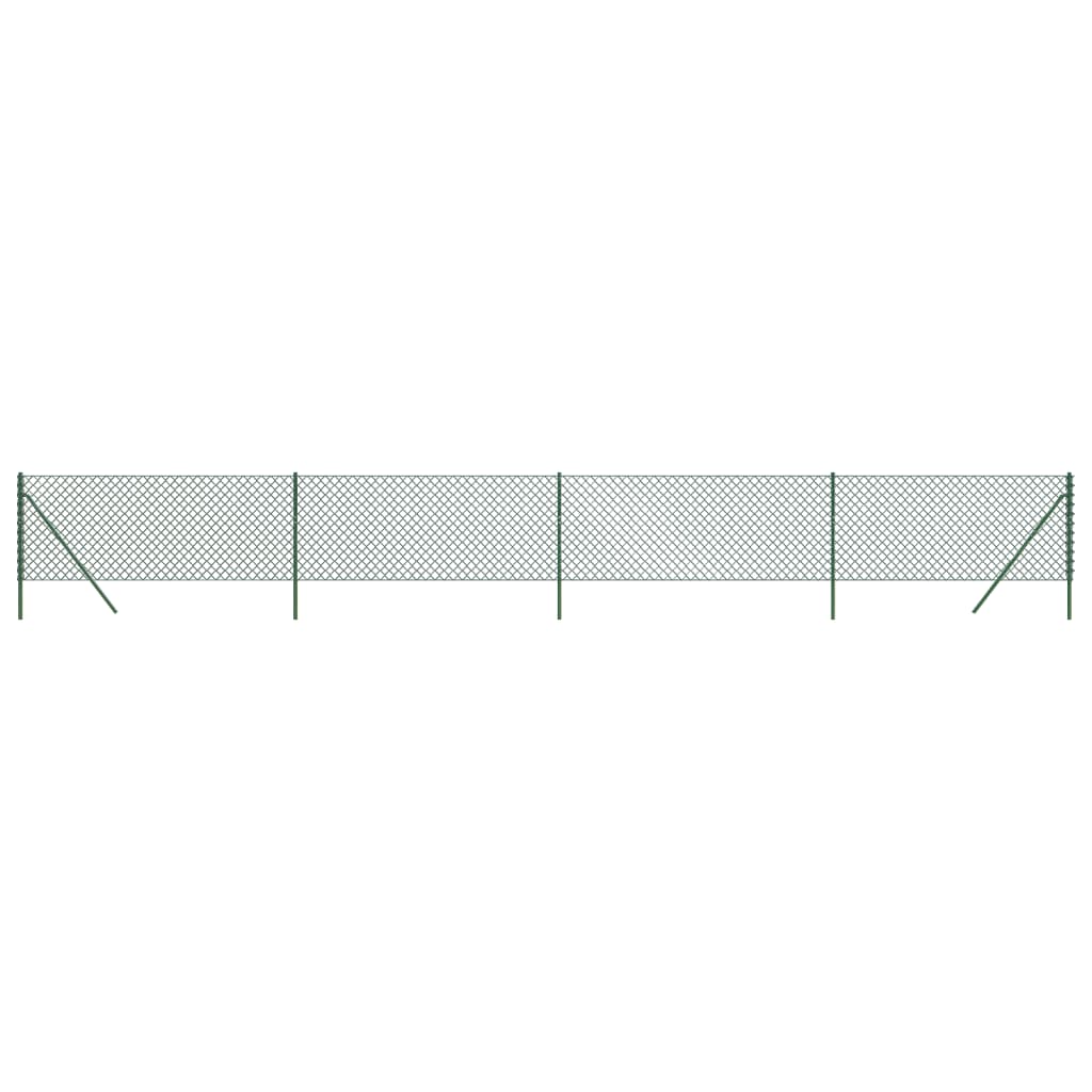 VidaXL Maschendrahtzaun 1x10 m grün