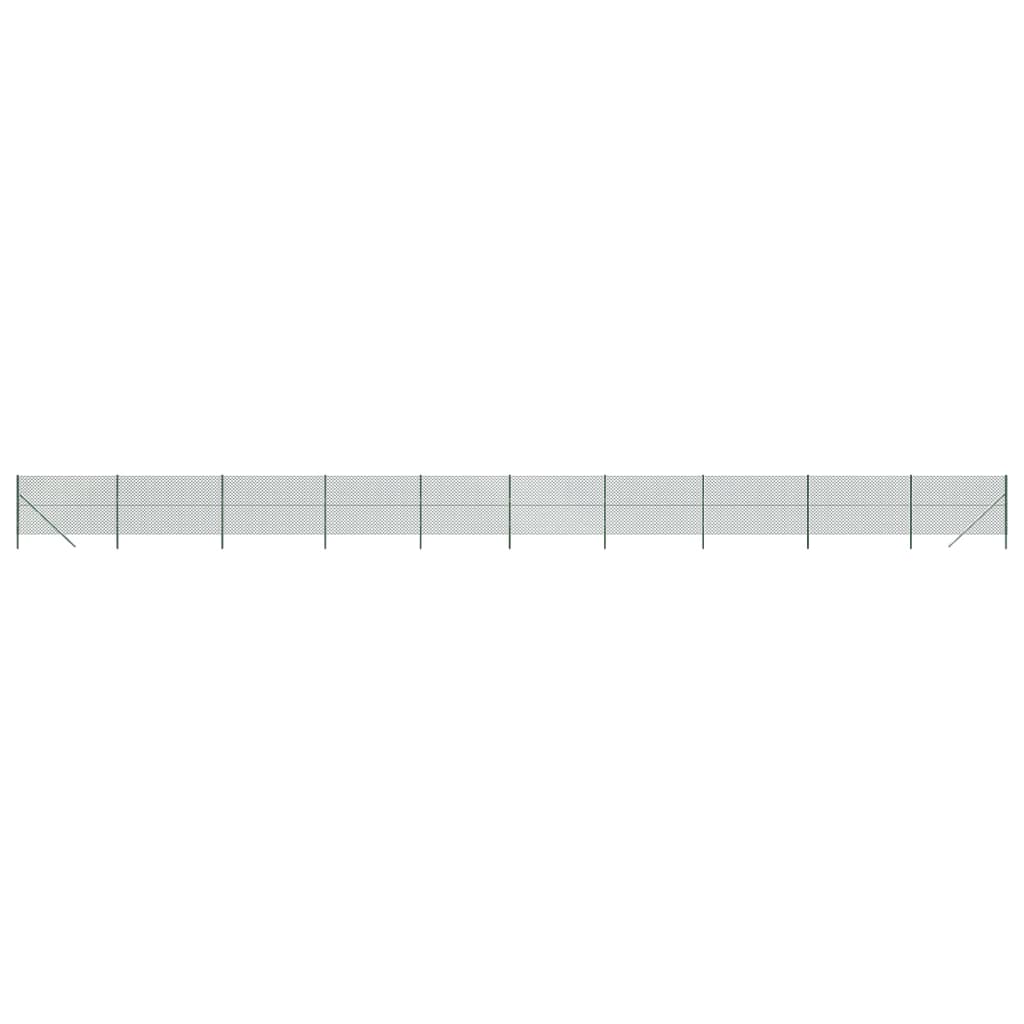VidaXL Gitterzaun 2x25 m grün
