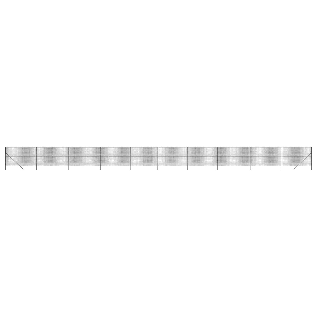 VidaXL Gitterzaun 1,4x25 m Anthrazit