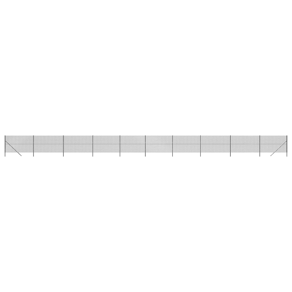 VidaXL Gitterzaun 1,8x25 m Anthrazit