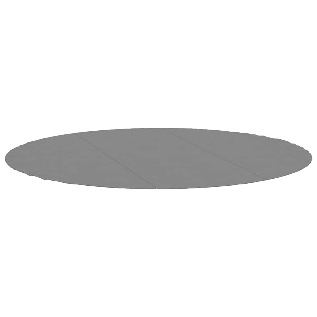 VidaXL Schwimmbad-Bodenplane Ø396 cm Polyester-Geotextil hellgrau