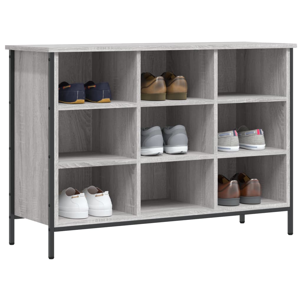 Vidaxx Schuhschrank 100x35x70 cm, Holzwerkstoff, Farbe Sonoma-Eiche grau