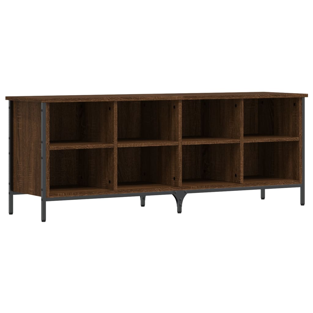 Vidaxx Schuhschrank 131x35x50 cm, fertige Holzfarbe, braune Eiche