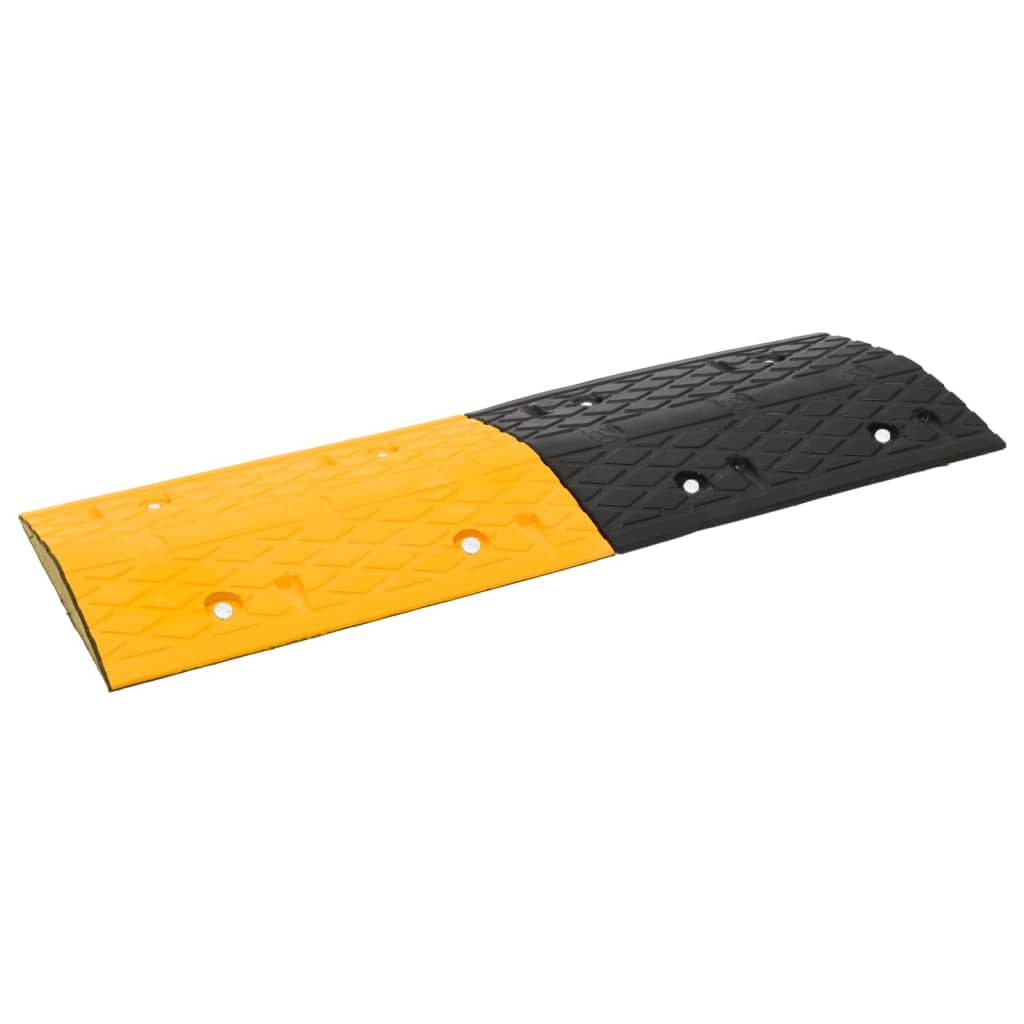 VidaXL Bodenschwellen 3 Stück 97x32,5x4 cm Gummi gelb und schwarz