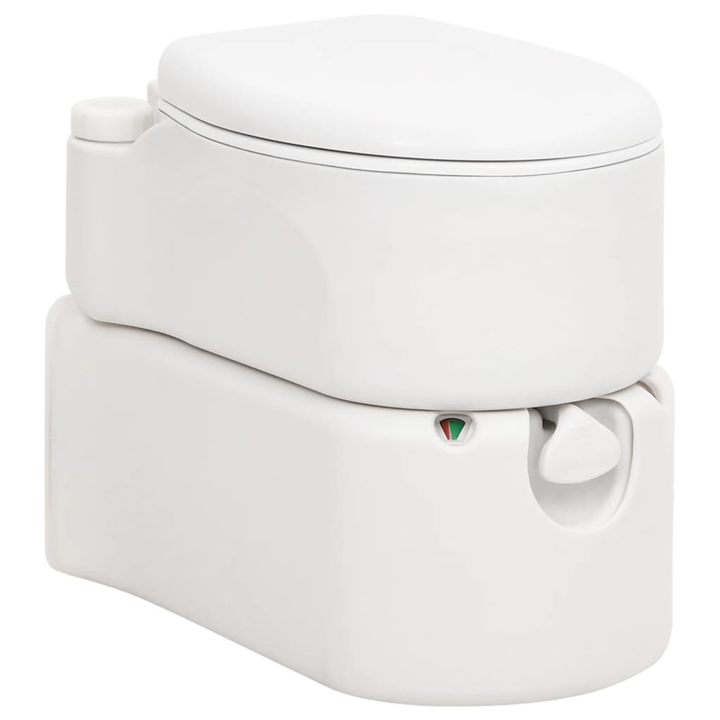 Vidaxl campingtoilet geïntegreerd 24+17 l hdpe email