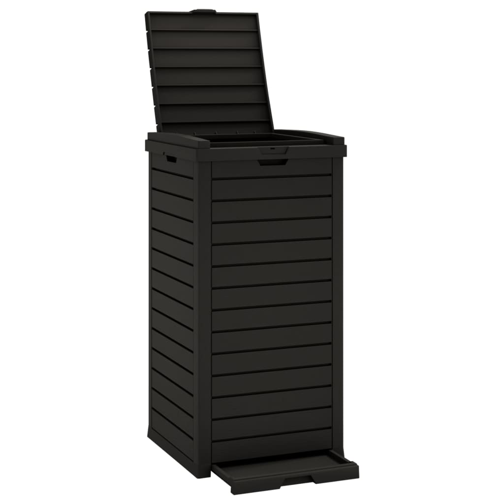 Vidaxx Outdoor-Mülleimer 41x41x86 cm Polypropylen schwarz