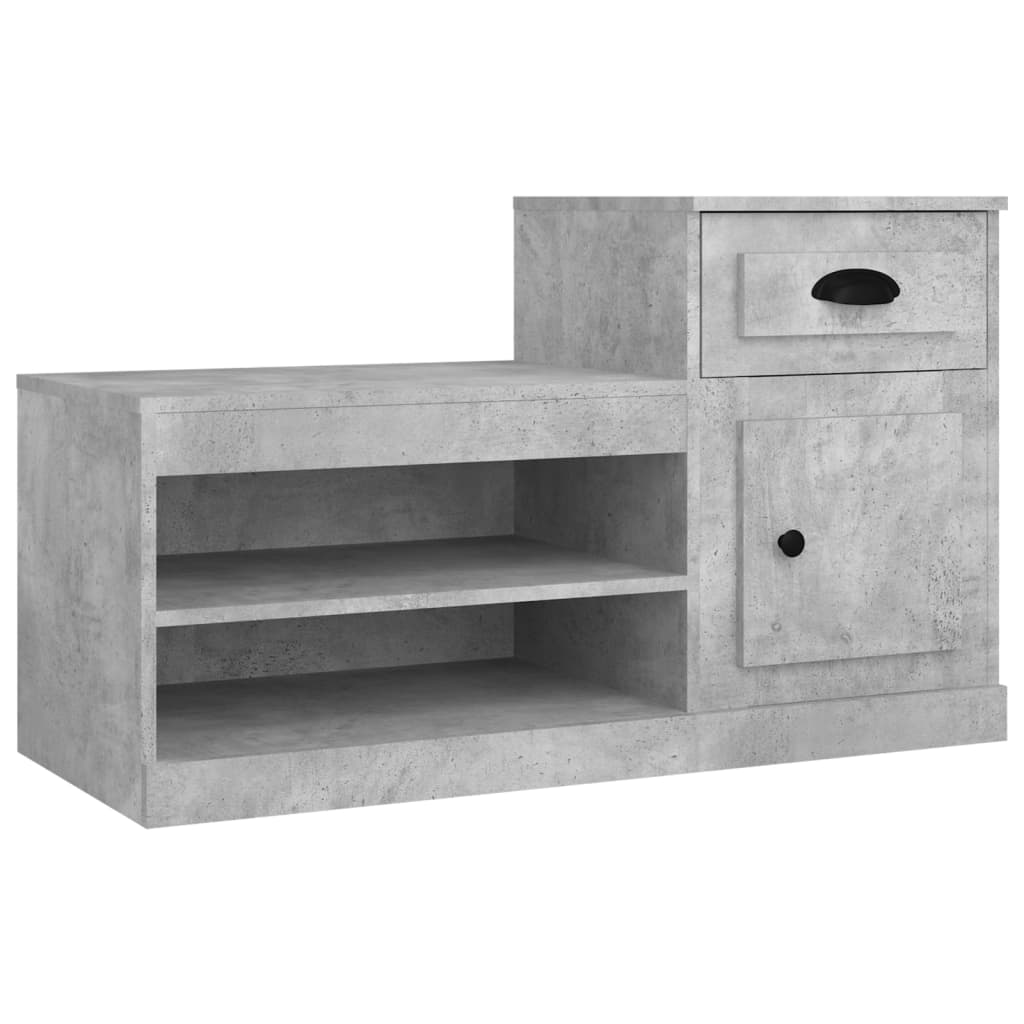 Vidaxx Schuhschrank 100x42x60 cm Holzwerkstoff betongrau