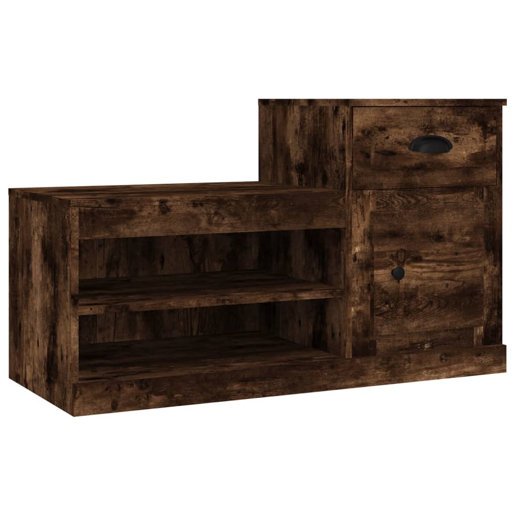 Vidaxx Schuhschrank 100x42x60 cm verarbeitetes Holz, geräucherte Eiche