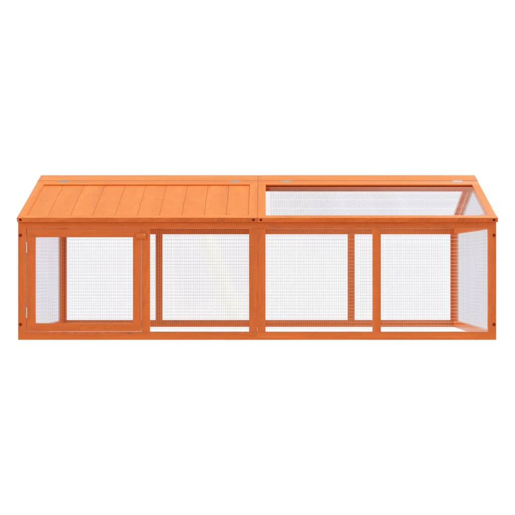 Vidaxx Tiergehege 200x112,5x74 cm massives Kiefernholz braun