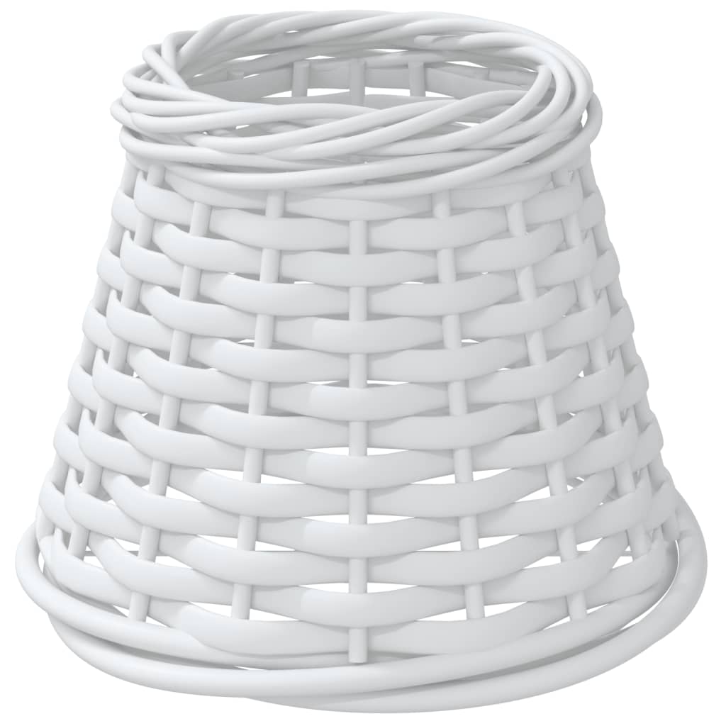 VidaXL Lampenschirm ø15x12 cm Korbgeflecht weiß